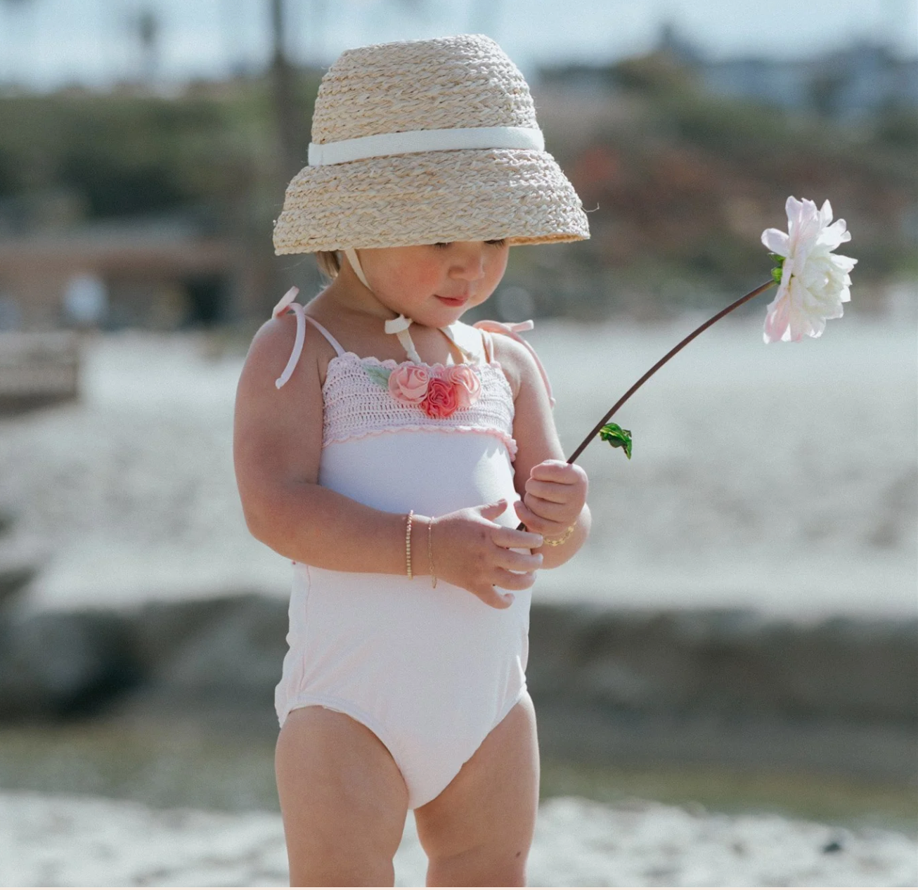 Wild Wawa-Flora Swimsuit -Riviera Rose 6-12M
