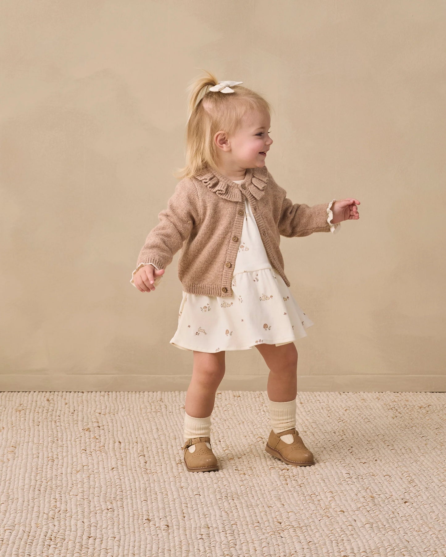 Ruffle Collar Cardigan