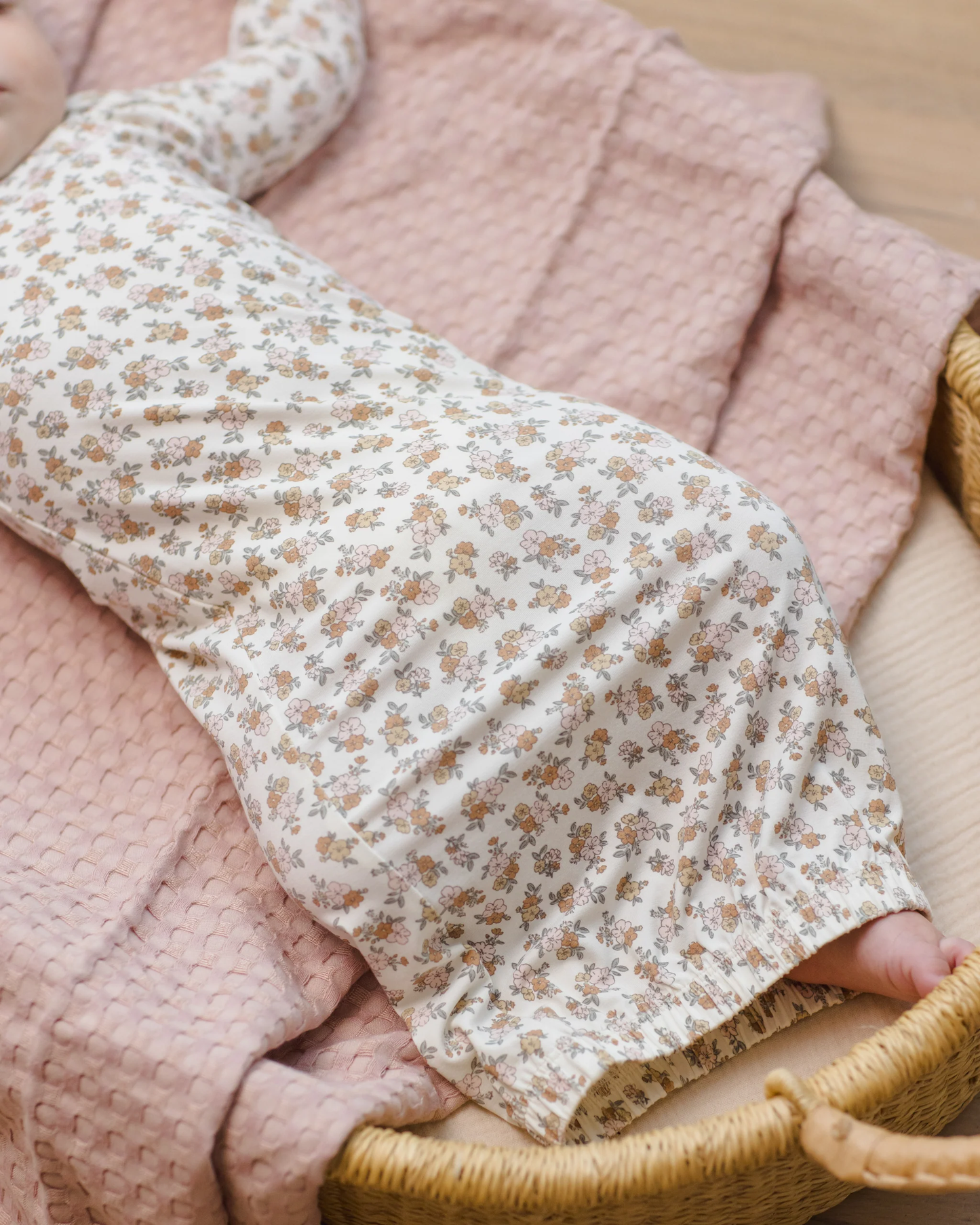 Knotted Baby Gown + Hat Set