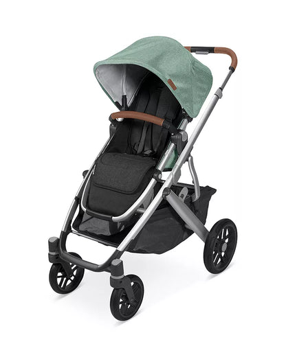 Uppa Baby-Reversible Seat Liner - Reed -  Charcoal Denim | Cozy Knit