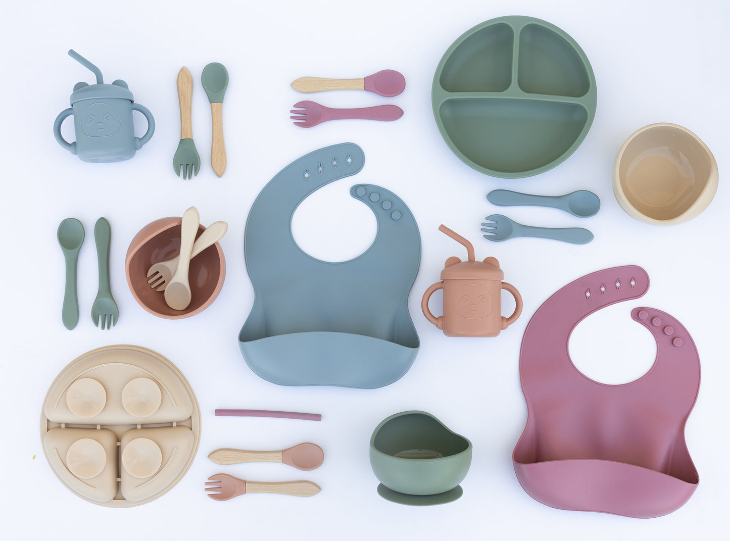 Baby Blues & Pink- My First Meal Set