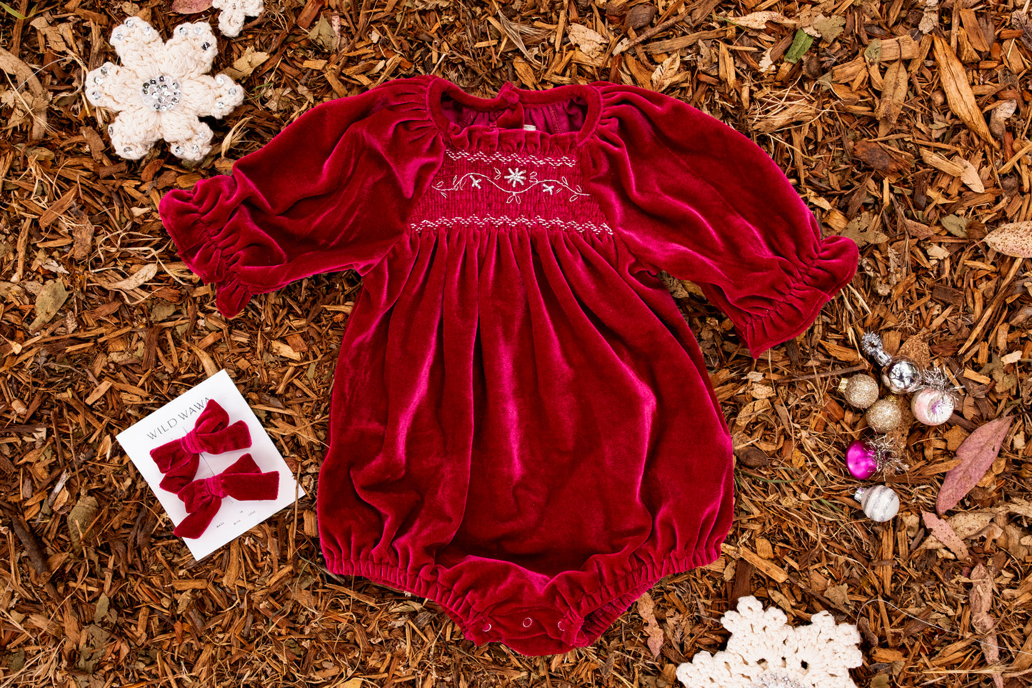 Wild Wawa- Smocked Romper