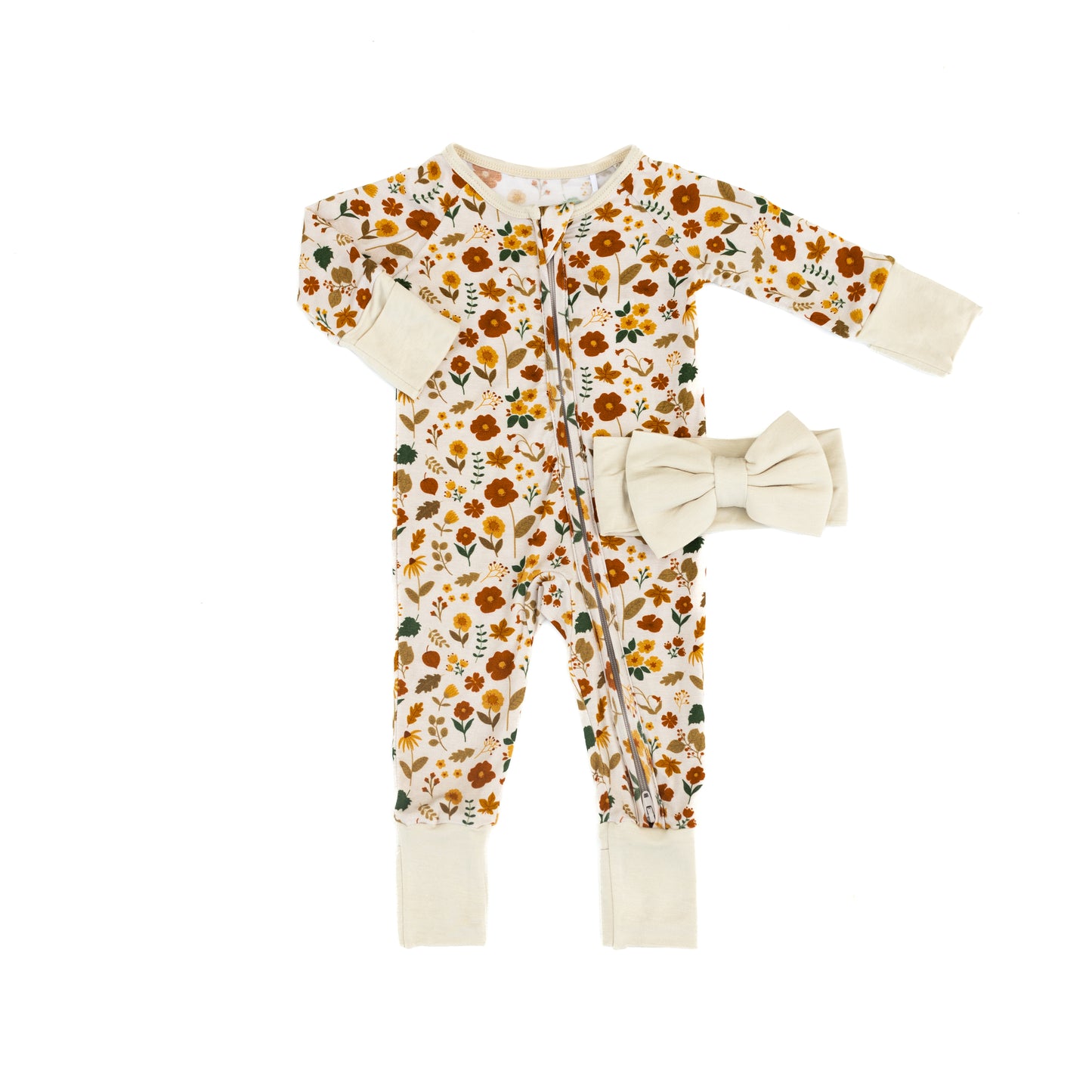 Baby Blues & Pink Bow Headband  NB-6M - Cashmere