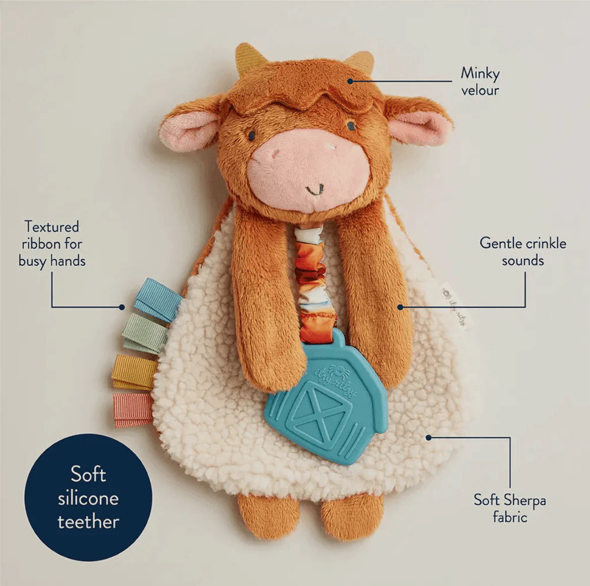 Itzy Friends Lovey Highland Cow