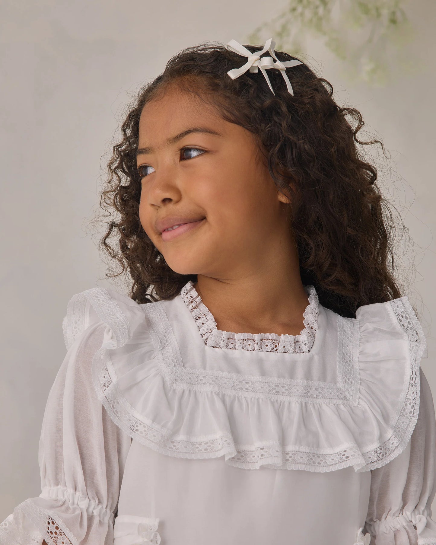 Mini Satin Ribbon Bows -Pearl/Ivory