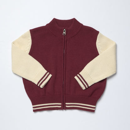 Varsity Zip Sweater