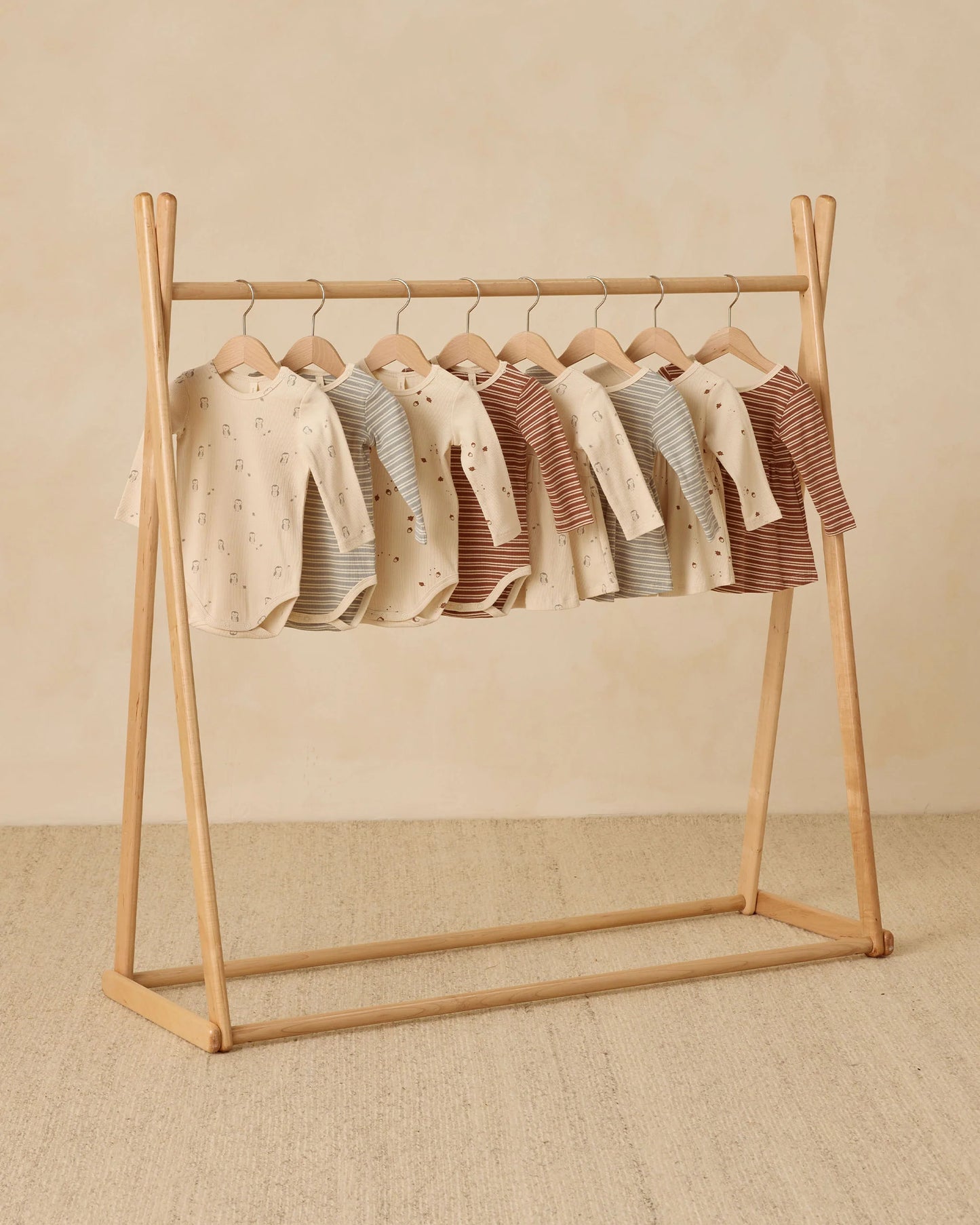 Quincy Mae-Ribbed Long Sleeve Dress