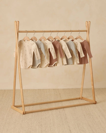 Quincy Mae-Ribbed Long Sleeve Dress