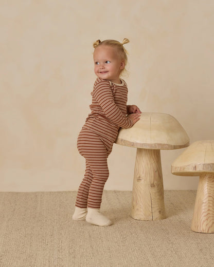 Quincy Mae- Ribbed Tee + Legging Set