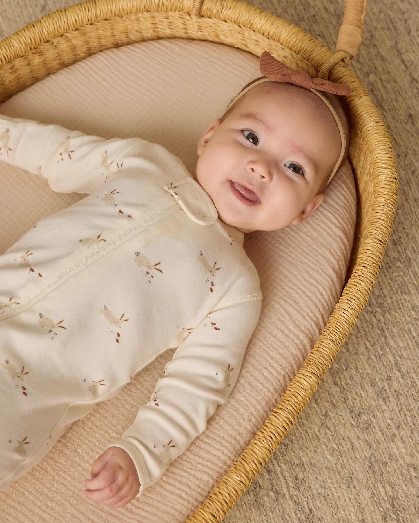 Quincy Mae- Little Knot Headband-Beige