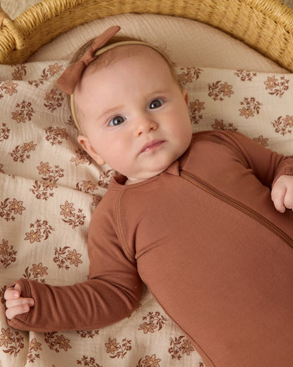 Quincy Mae- Bamboo Zip Footie