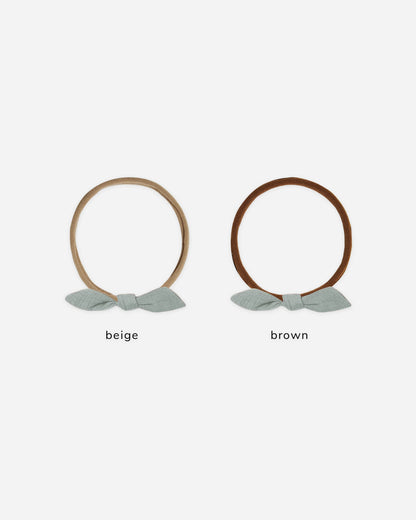 Quincy Mae- Little Knot Headband-Beige