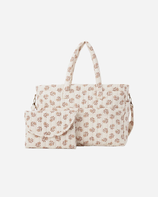 Quincy Mae-Diaper Bag + Changing Pad Set Lily Bloom