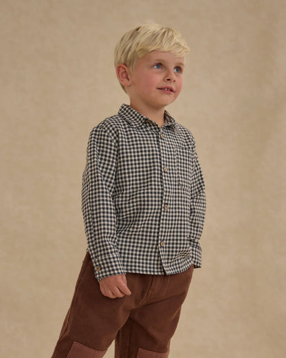 Rylee + Cru- Collared Long Sleeve Shirt