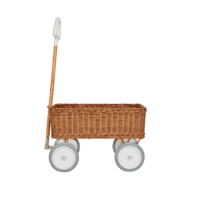 Olli Ella-Rattan Wonder Wagon - Natural