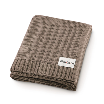Knit Swaddle Baby Blanket