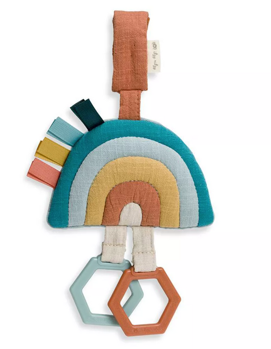 Itzy Ritzy-Jingle Attachable Travel Toy | Rainbow