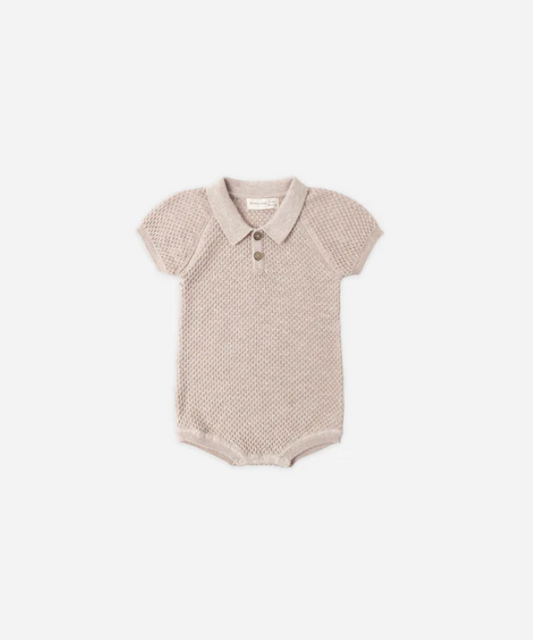 Knit Polo Romper