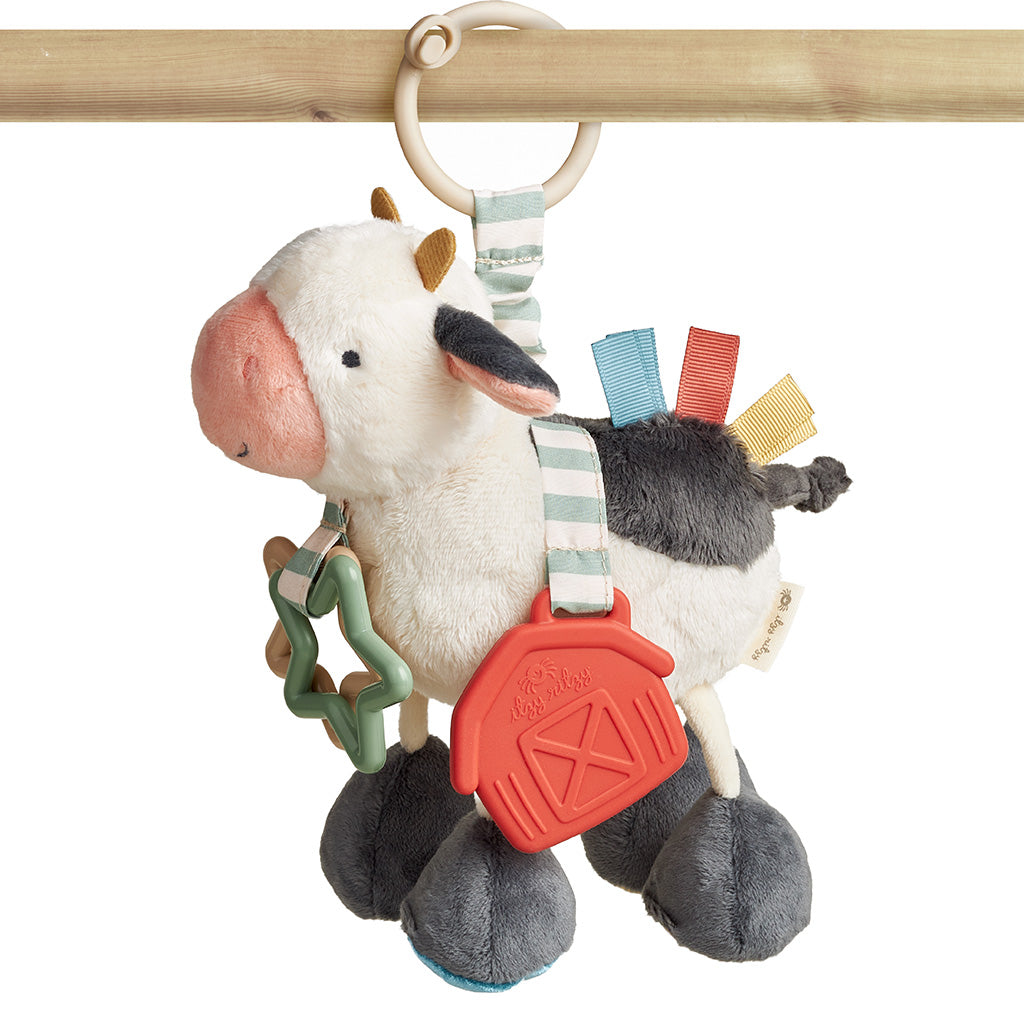 Itzy Ritzy-Cow Itzy Friends Link & Love™ Activity Plush