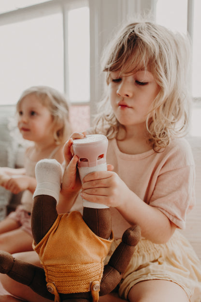 Olli Ella-Dinkum Doll Shoes - Mallow Pink