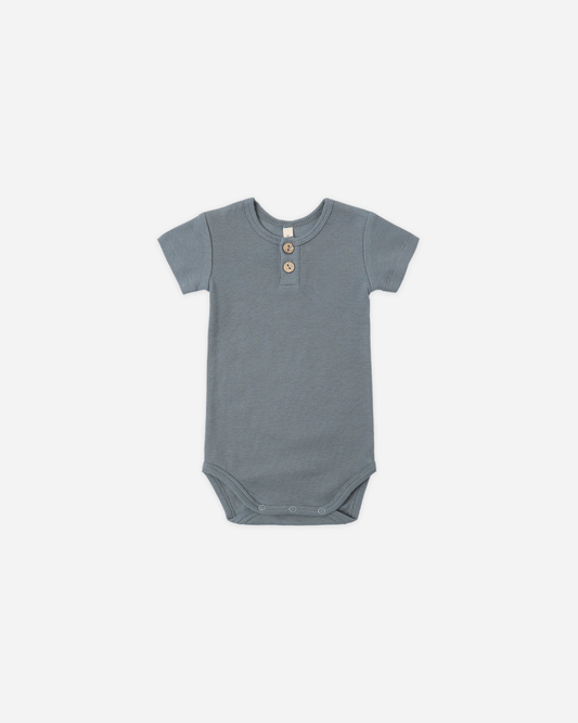 Ribbed Henley Bodysuit