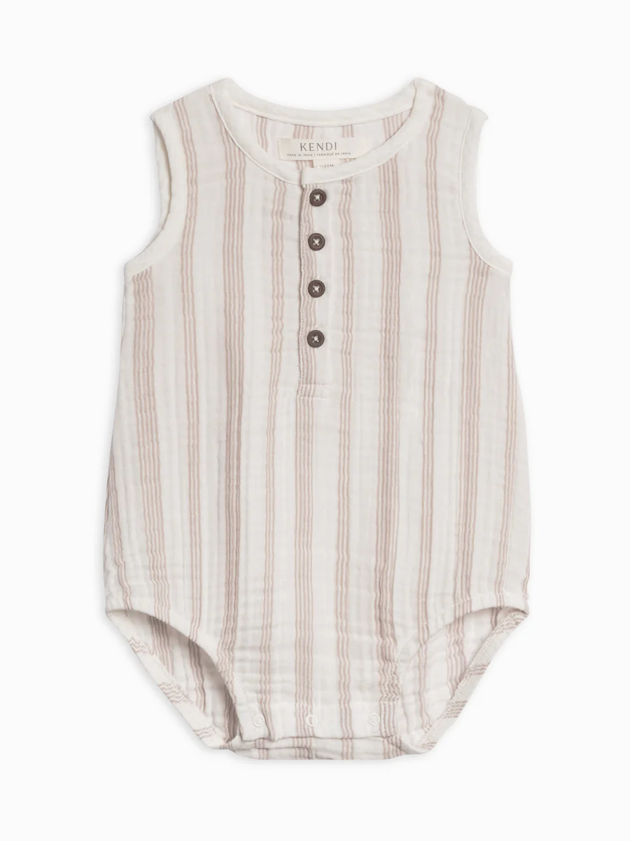 Colored Organics- Bowie Muslin Bubble Romper