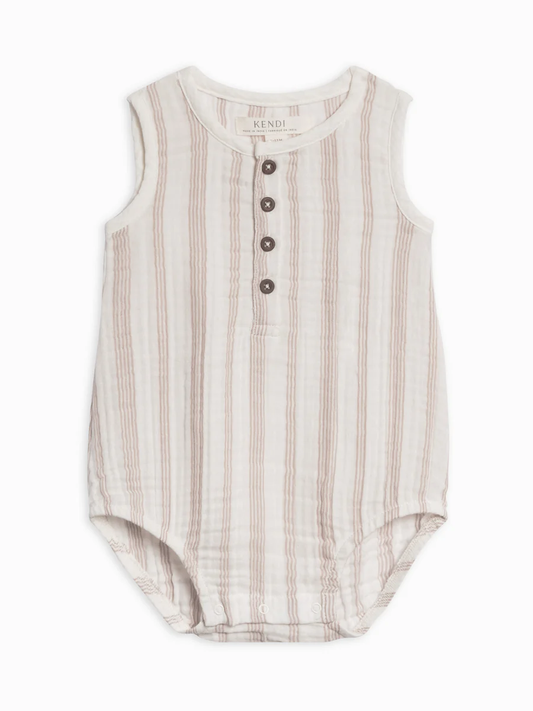 Colored Organics- Bowie Muslin Bubble Romper