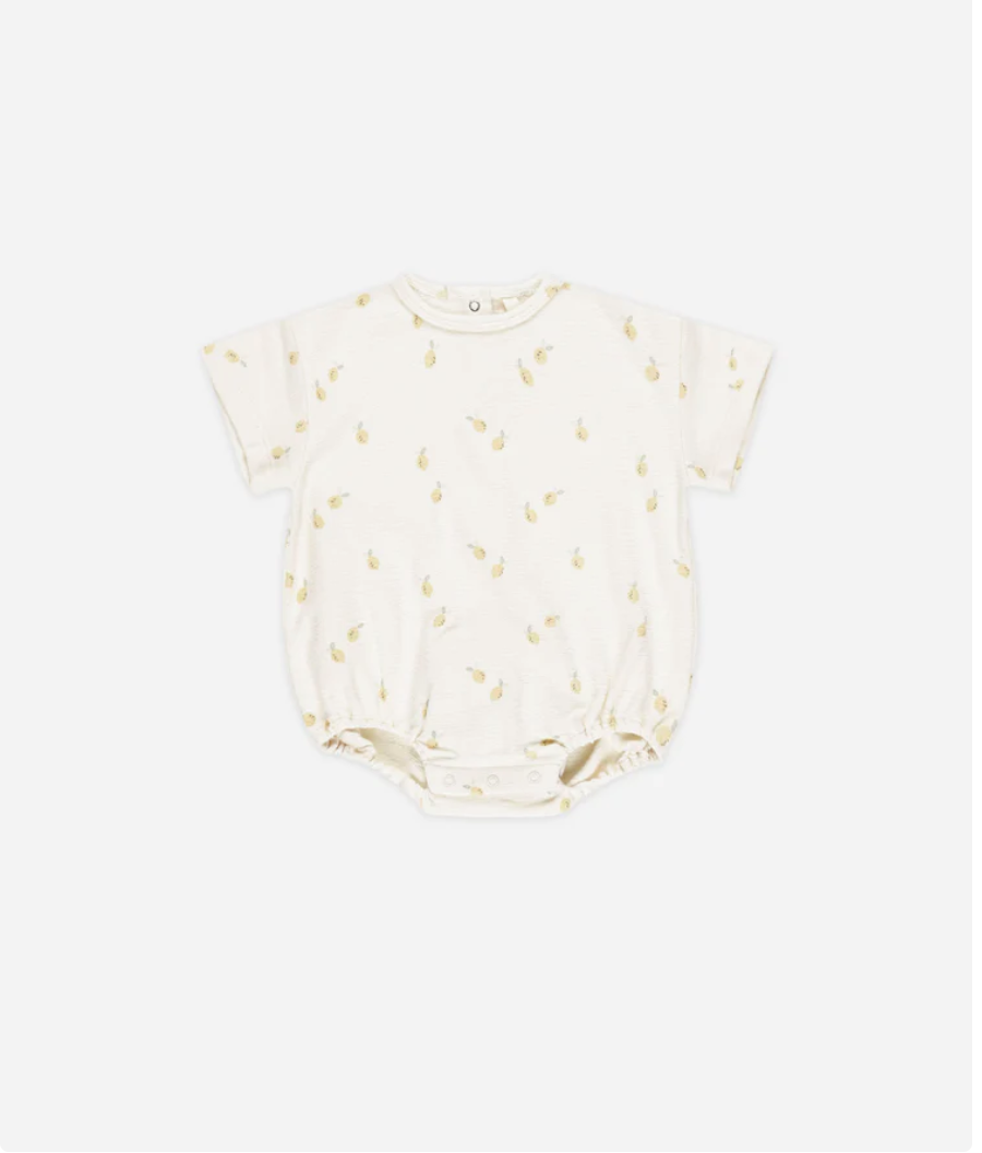 Quincy Mae-Relaxed Short Sleeve Romper