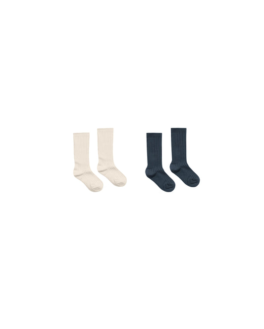 Rylee + Cru- Ribbed Socks 2 PK.