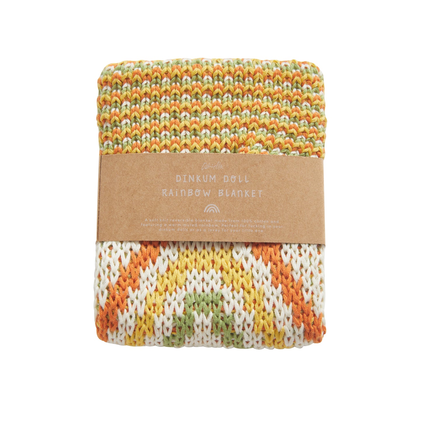 Olli Ella-Dinkum Doll Rainbow Blanket