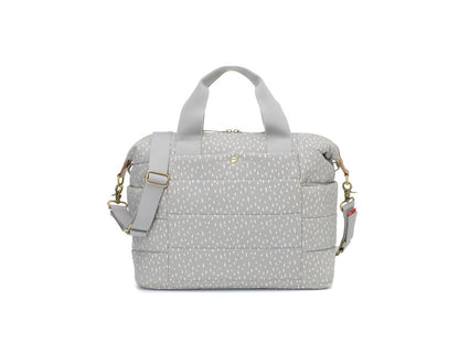 Storksac-Organic Tote Pale Grey Raindot