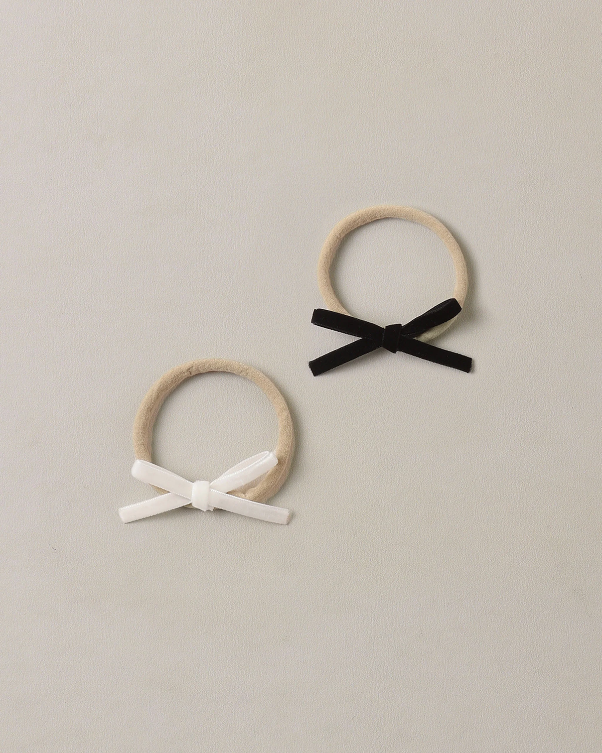 Baby Bow Headband Black/Ivory