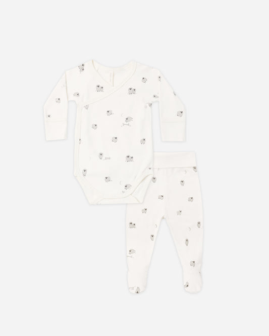 Side Snap Bodysuit + Pant Set