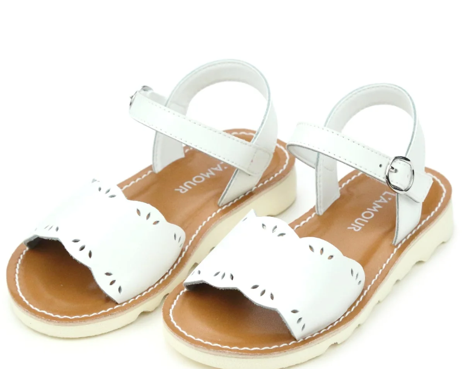 L' Amour-Ella Scalloped Sandal