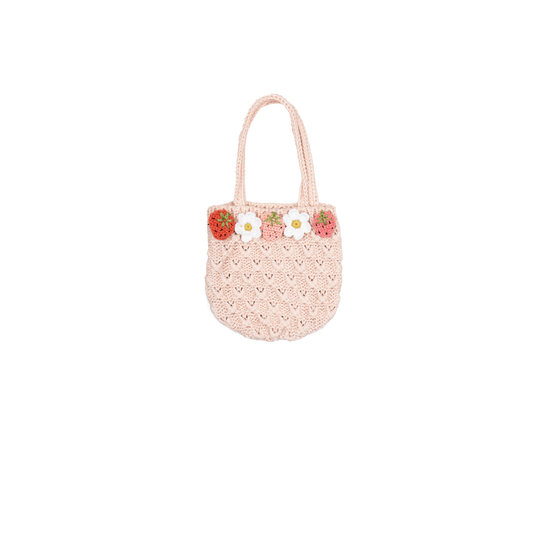 Wild Wawa-Crochet Purse Strawberry Daisy