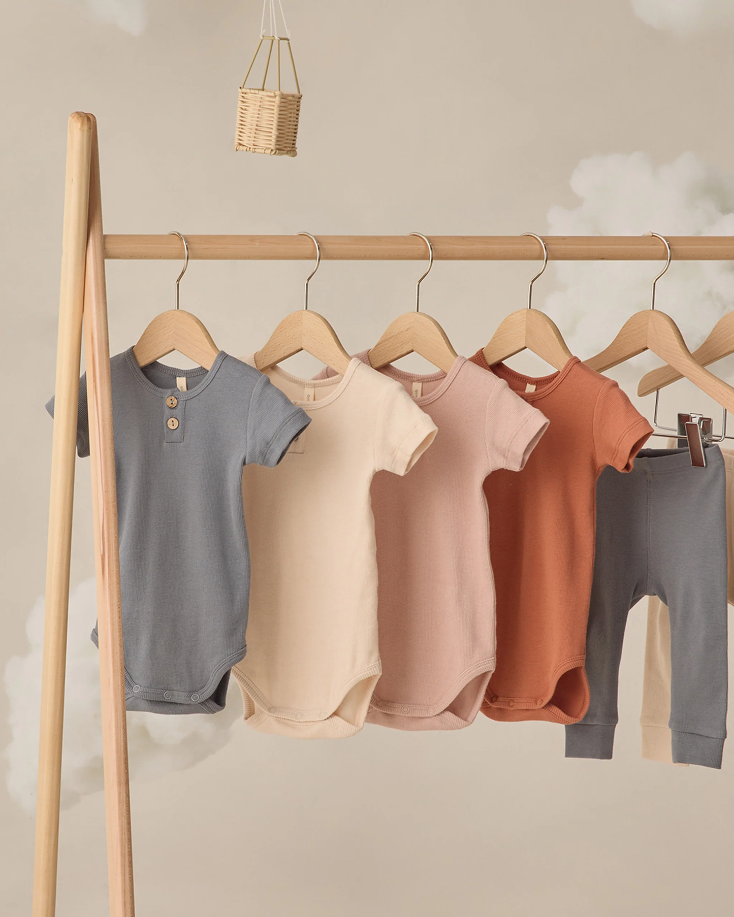 Ribbed Henley Bodysuit