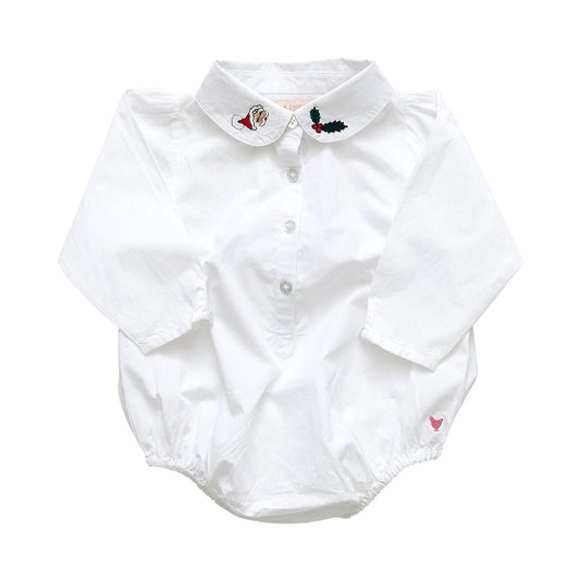 Pink Chicken-Baby Collar Bodysuit