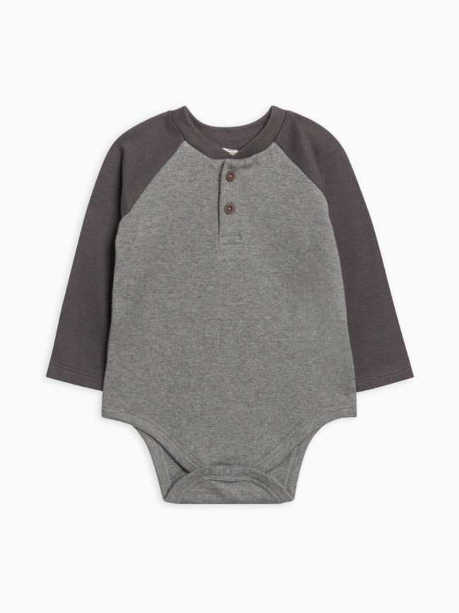 Colored Organics-Lucas Raglan Henley Bodysuit