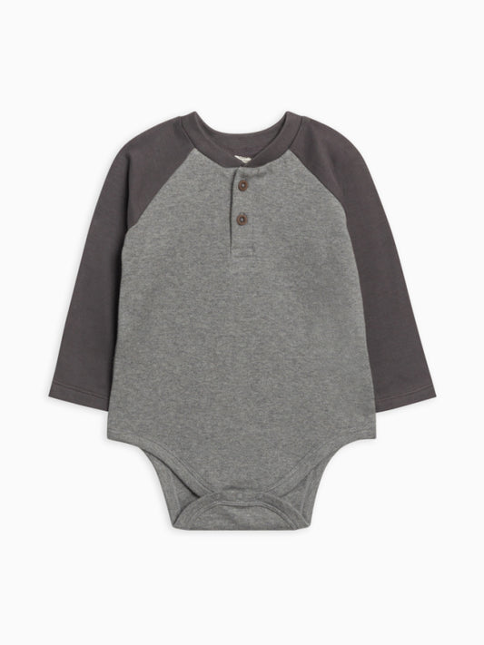 Colored Organics-Lucas Raglan Henley Bodysuit