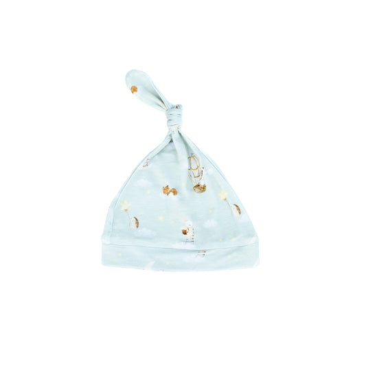 Baby Blues & Pink - Knotted Hat 0-6M - Lullaby