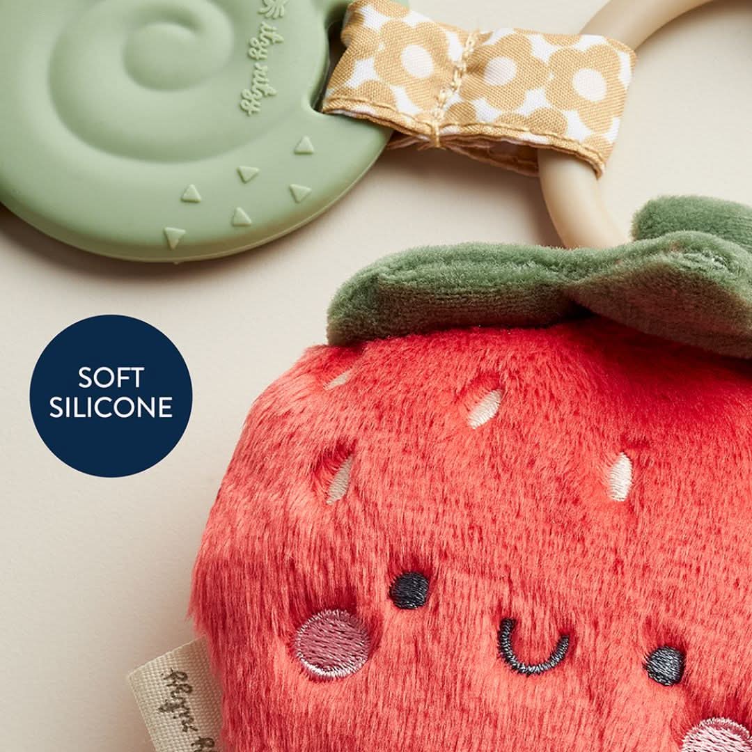 Plush + Teether- Strawberry