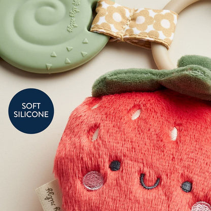 Plush + Teether- Strawberry