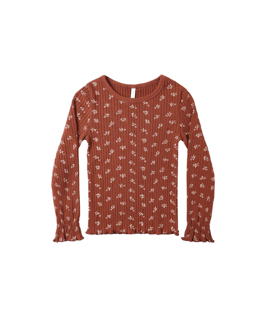 Rylee + Cru - Ribbed Long Sleeve  Top