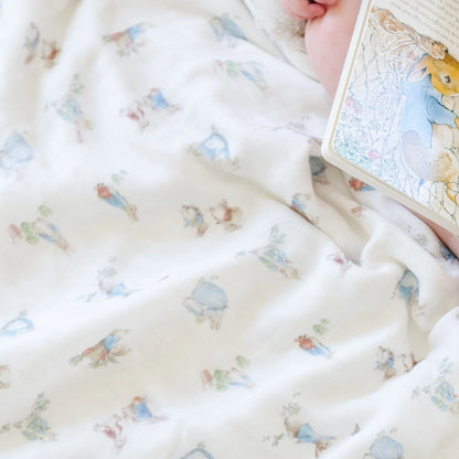 Saranoni-Peter Rabbit Muslin Blanket