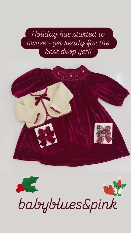 Wild Wawa-Velvet Bow Bolero