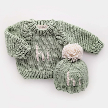 Beanie Hat - 0-6M Hi Sage Green