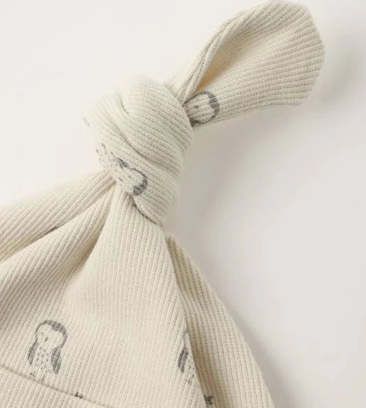 Quincy Mae-Knotted Gown + Hat Set Owl O/S