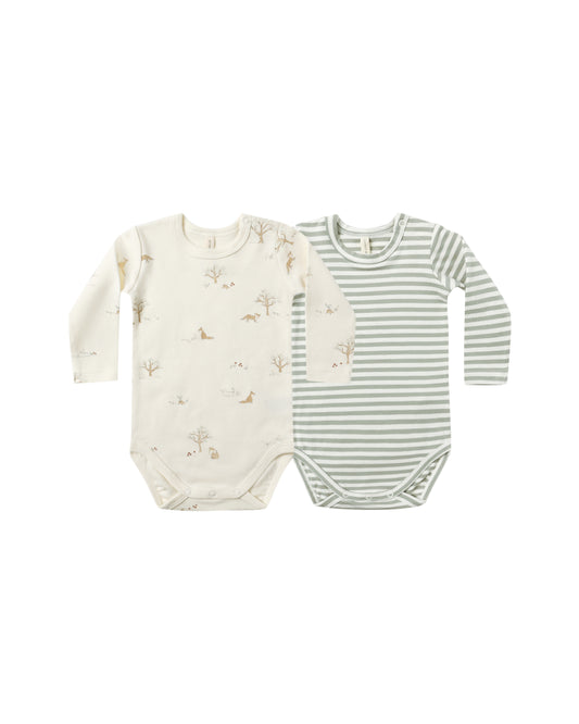 Quincy Mae- Jersey Bodysuit 2 Pk.
