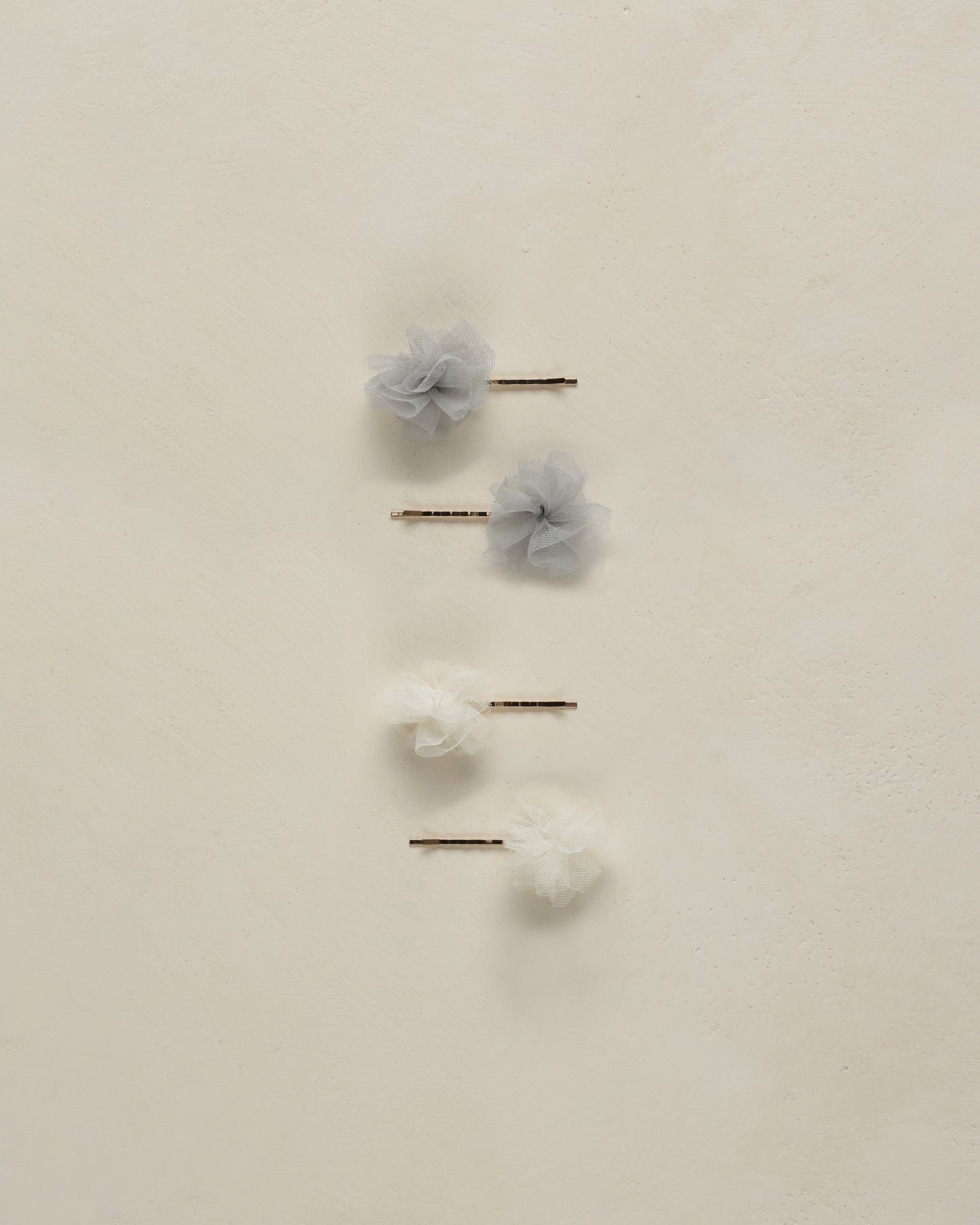 Noralee-Pom Pom Pins Ivory/Powder Blue