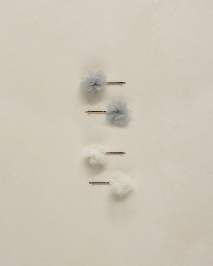 Noralee-Pom Pom Pins Ivory/Powder Blue